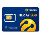 Turkcell Yıllık Data Paketi Aylık 5GB