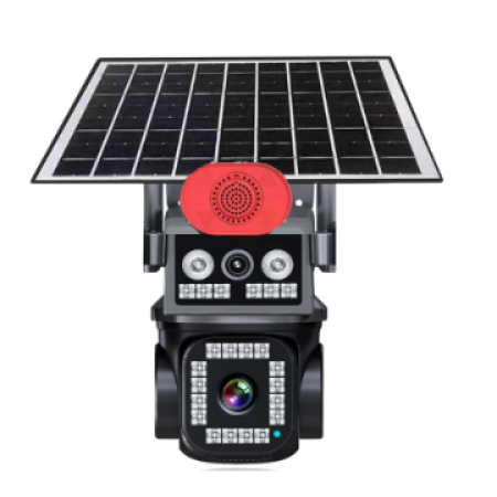 4G ÇİFT KAMERALI, SESLİ İLETİŞİM, HAREKET BİLDİRİMLİ, GÜNEŞ PANELLİ 3MP SOLAR KAMERA VK-SG4272